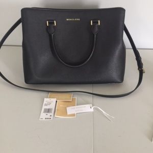Michael Kors Savannah Large Satchel - Black
